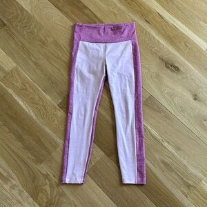 ANTHROPOLOGIE Daily Practice Pink Purple Colorblock Leggings S